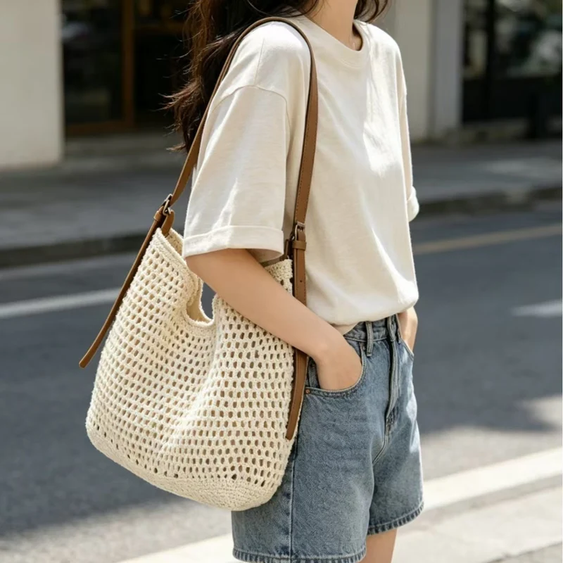 Netztasche Umhängetasche im Boho-Stil Skanto