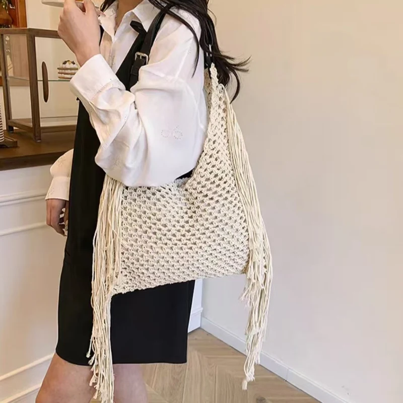 Moderne Makramee Handtasche Skanto