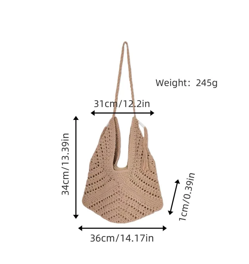 Handgemachte Netztasche Skanto