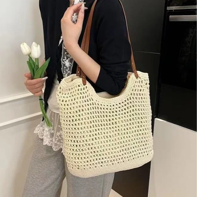 Luftige Makramee-Strandtasche Skanto