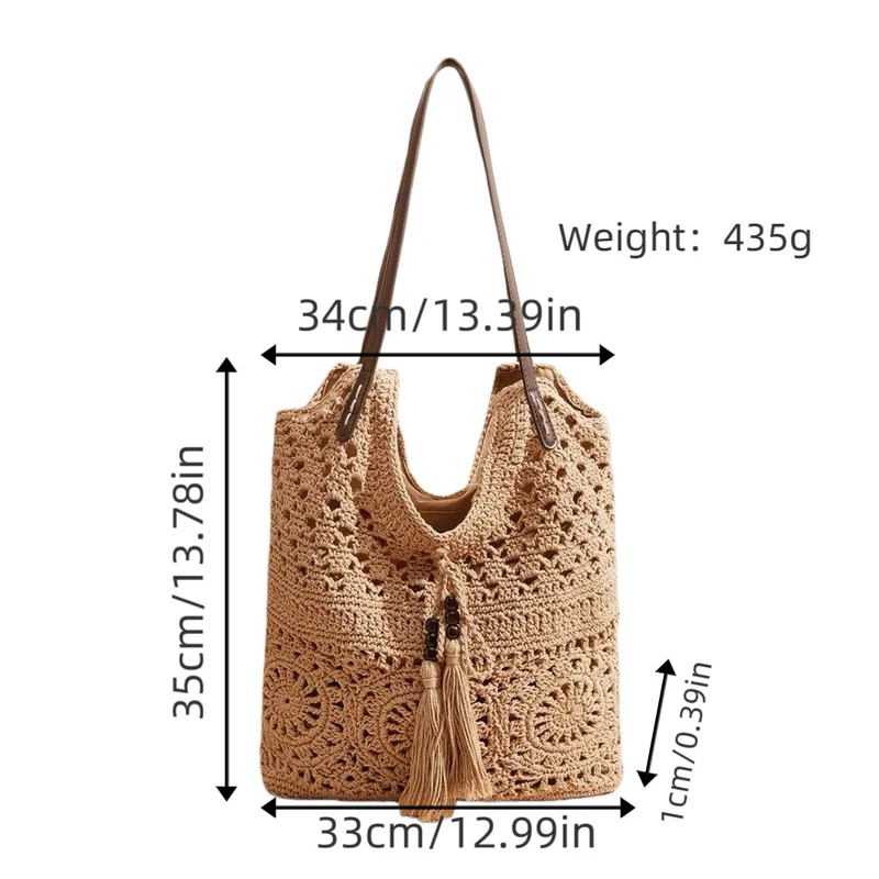 Handgemachte Makramee Strandtasche Skanto