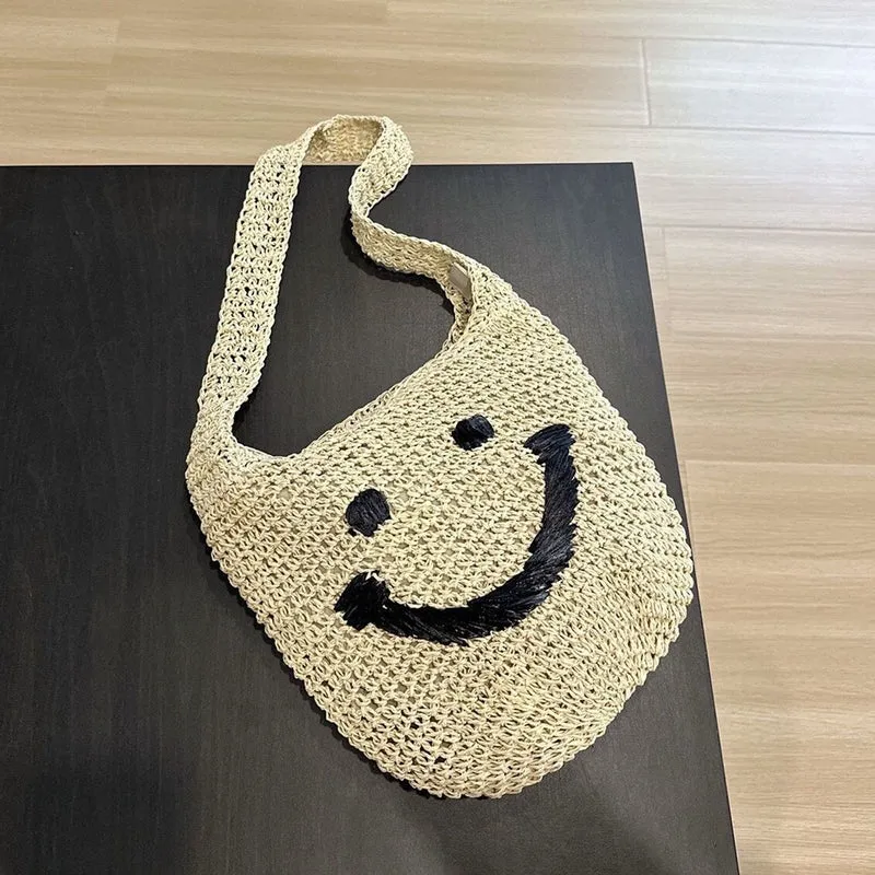 Handtasche mit lächelndem Motiv Skanto