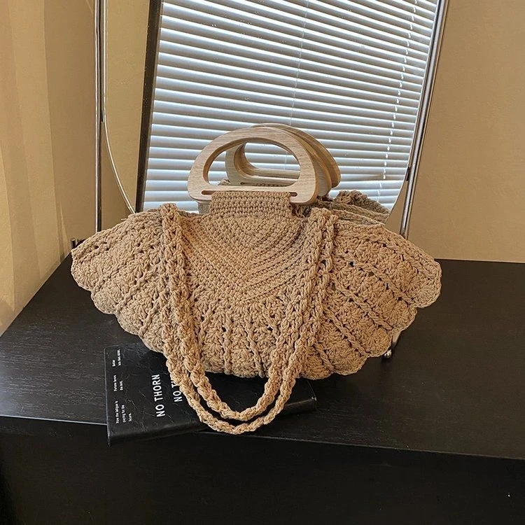 Handtasche mit Holzgriff Skanto