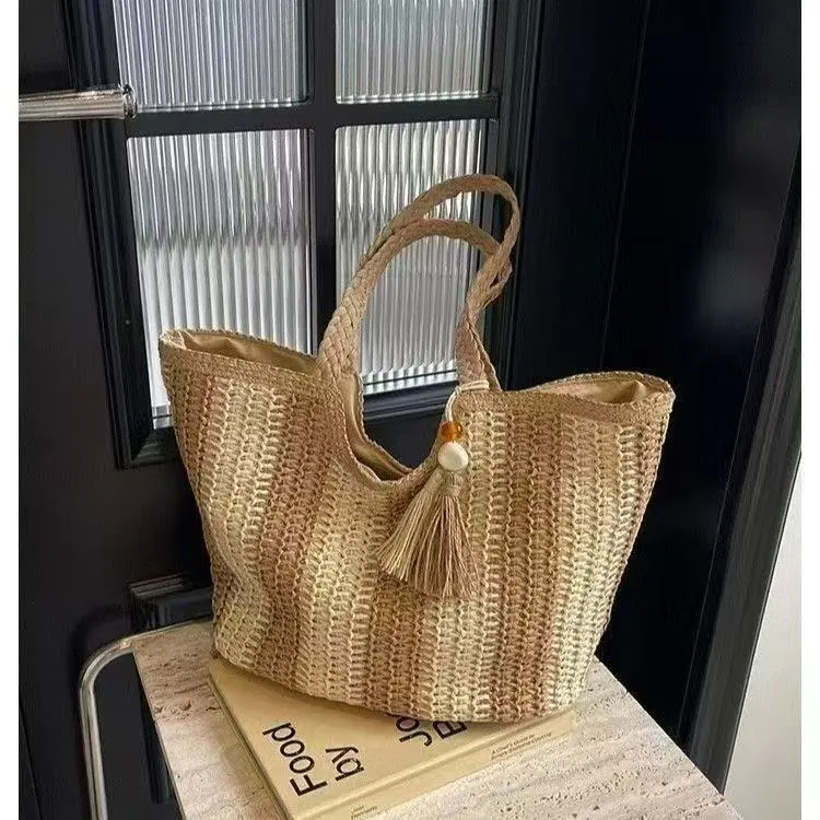 Großer handgeknüpfter Shopper Skanto