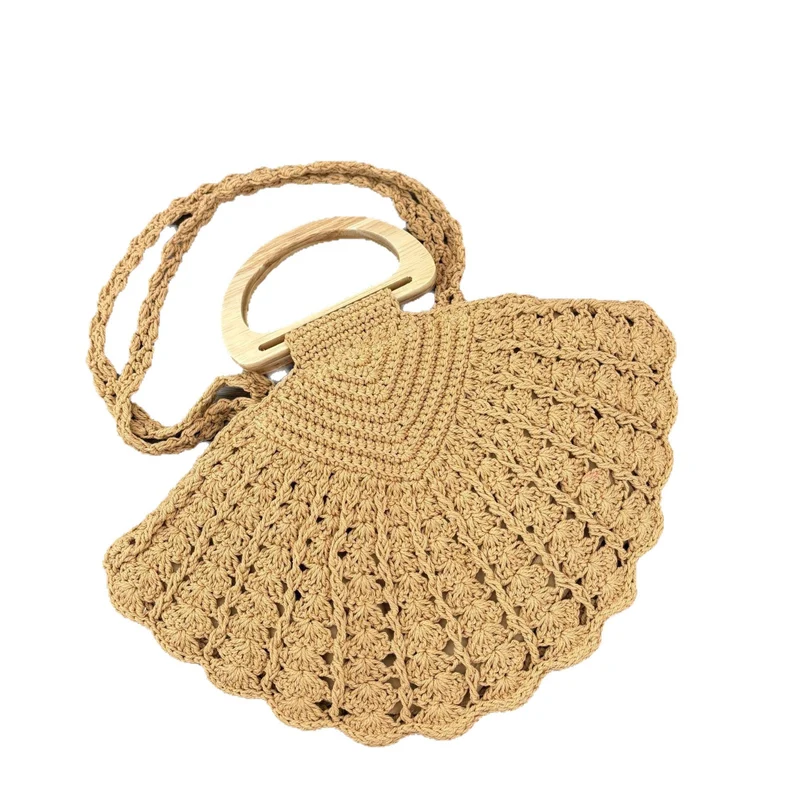 Handtasche mit einzigartigem Holzgriff-Design Skanto
