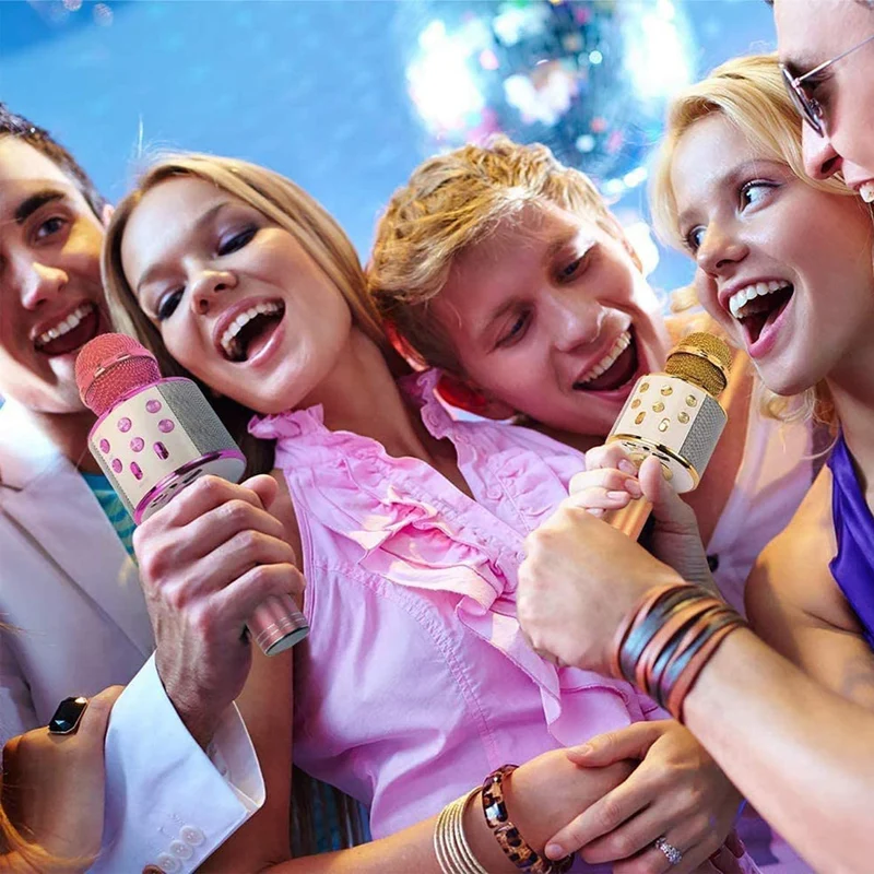 Skanto | Wiederaufladbares kabelloses Bluetooth Karaoke-Mikrofon