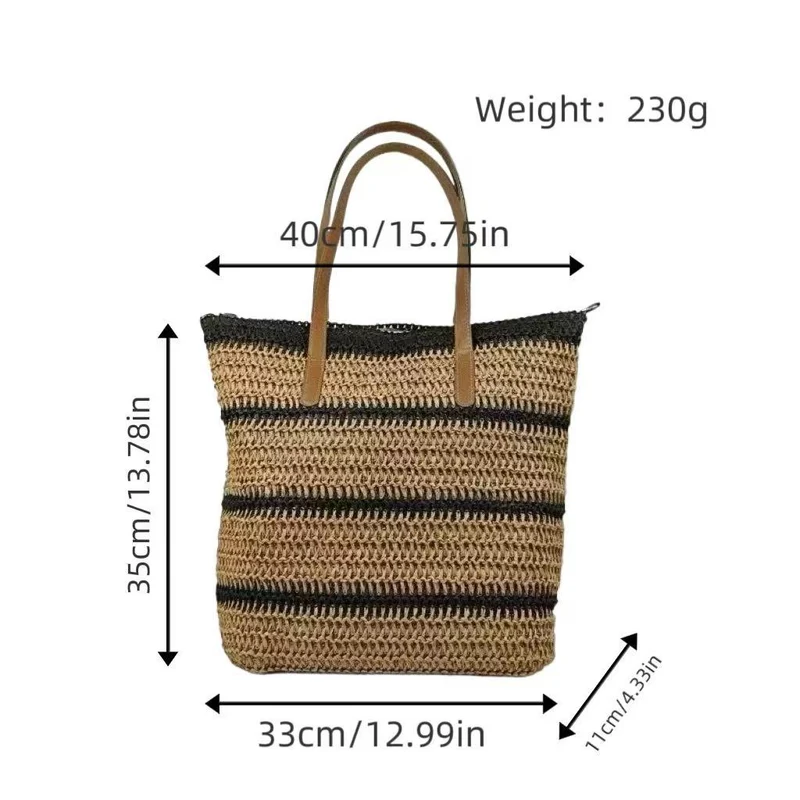 Strandtasche mit modernen Streifen und stabilen Griffen Skanto