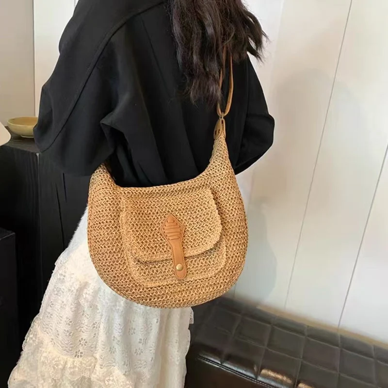 Handgemachte Schultertasche im modernen Boho-Stil Skanto