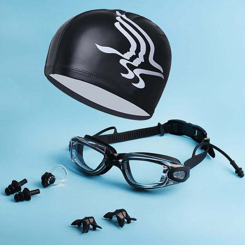 Profi-Schwimmset mit Hochleistungsbrille und Sicherheits-Ohrstöpseln Skanto