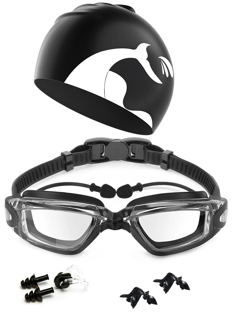Professionelle Schwimmbrille mit individuell verstellbarem Kopfband Skanto