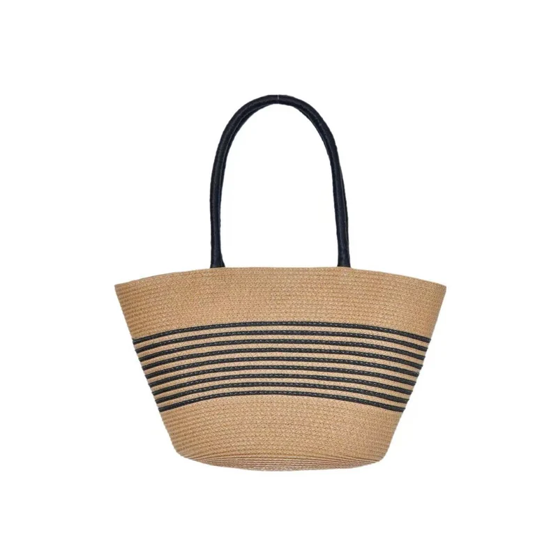 Strandtasche mit elegantem Streifenmuster und robusten Griffen Skanto