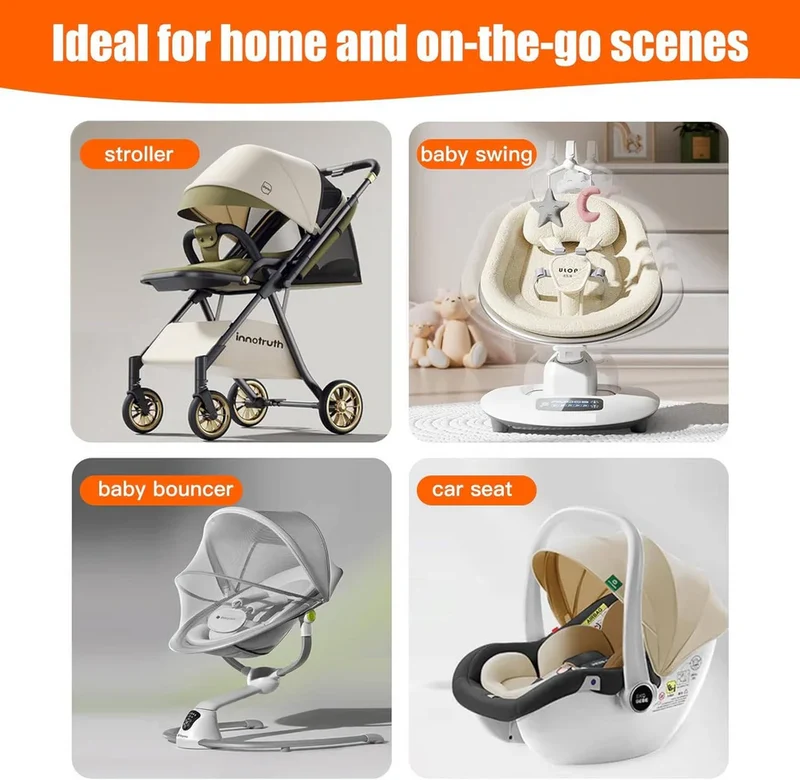Babykissen mit Memory-Schaum und Baumwollbezug, tragbares Baby-Stützkissen