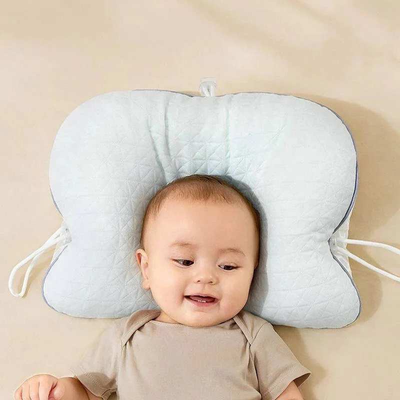 Babykissen mit Memory-Schaum und Baumwollbezug, tragbares Baby-Stützkissen