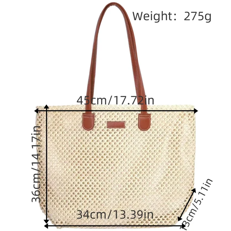 Designer-Stroh-Einkaufstasche Skanto