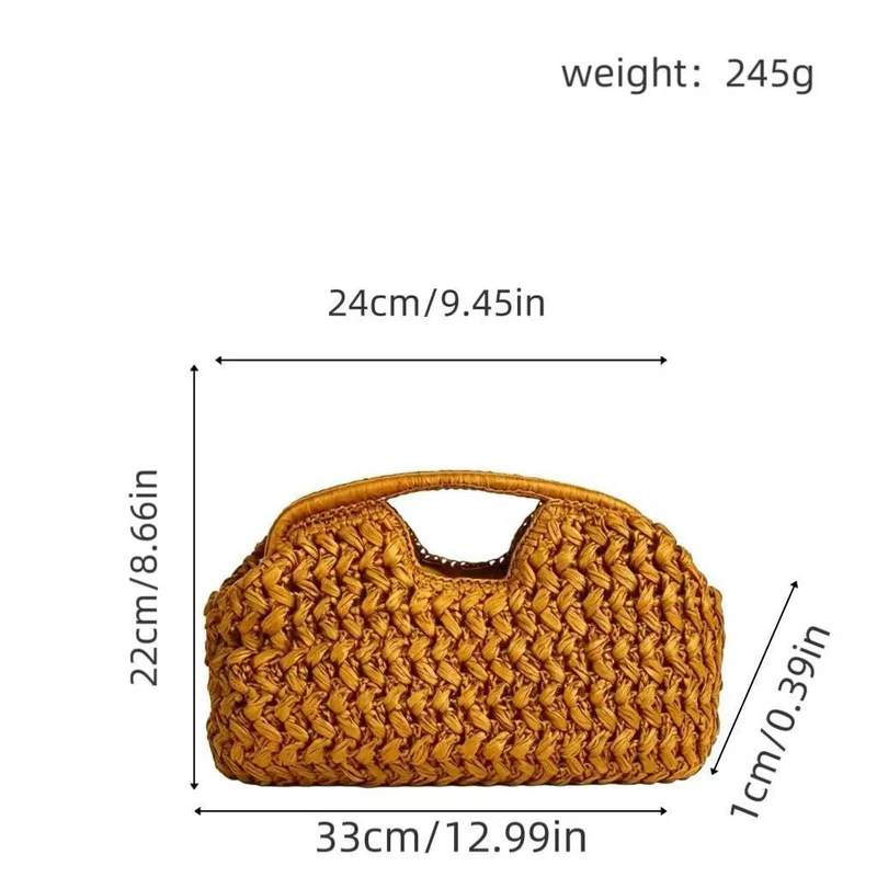 Praktische Stroh-Handtasche Skanto