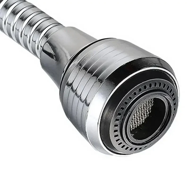 AquaFlex Steel – Edelstahl Wasserhahnverlängerung mit 360° Rotation und Wassersparfunktion Skanto