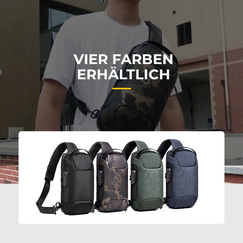 Wasserdichte, diebstahlsichere und verschleißfeste Umhängetasche | Skanto
