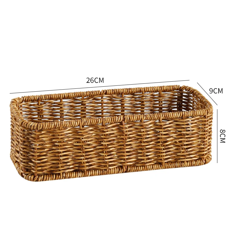 Unisex rechteckiger Aufbewahrungskorb aus handgewebtem Material Skanto
