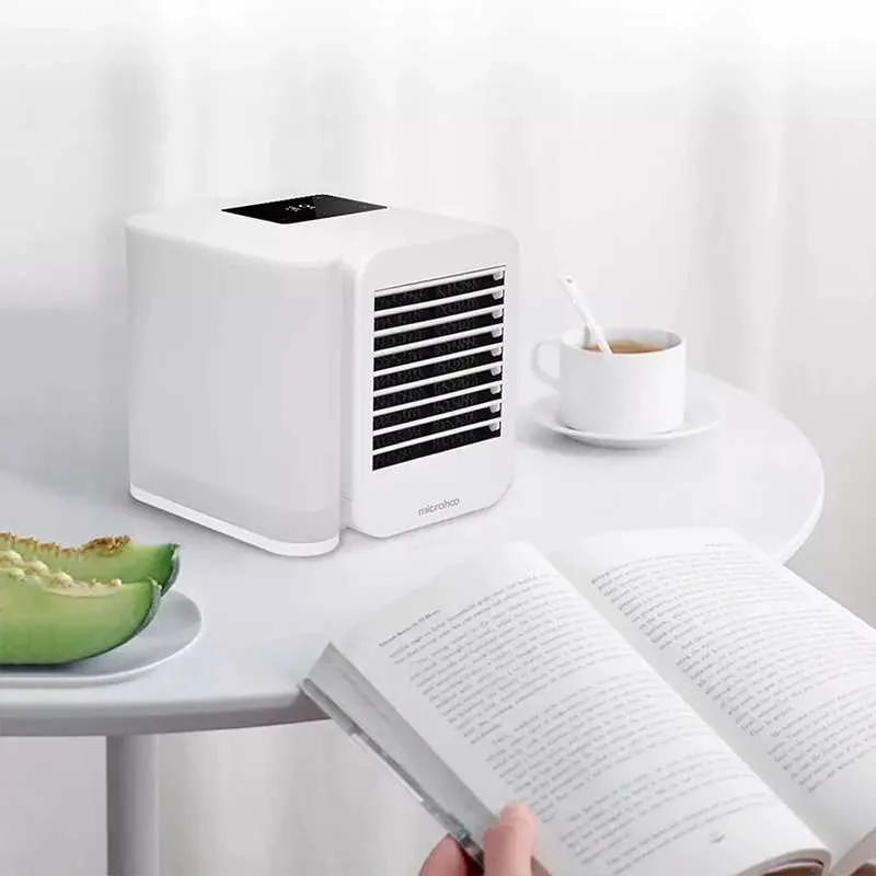 MicroCool Mini-Klimaanlage Tragbarer Verdunstungskühler mit 1000ml Wassertank | Skanto