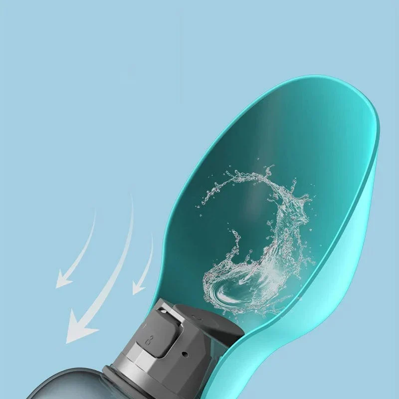 800ml Tragbare Hundetrinkflasche für kleine, mittlere, große Hunde – Outdoor Reise-Trinknapf, Welpen- und Katzenfutterzubehör, Labrador-Accessoires | Skanto