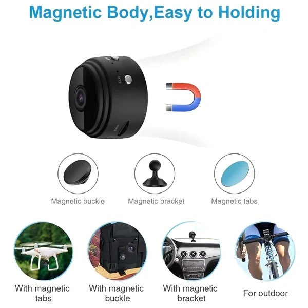 Skanto | 1080P HD Magnetische Wifi Mini Kamera Recorder