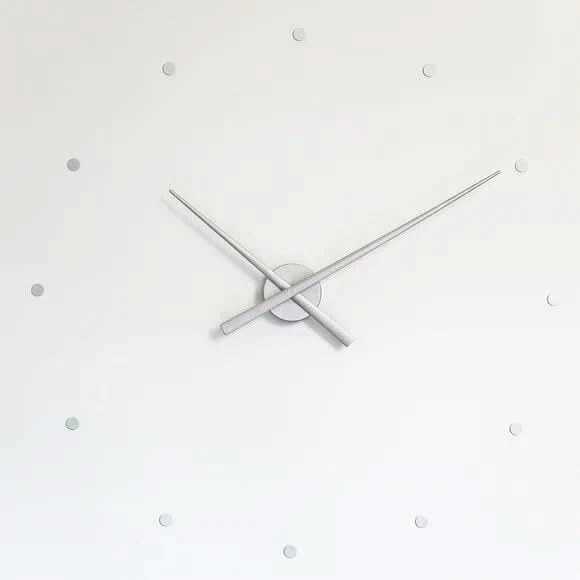 Minimalistische schwarze moderne Wanduhr 40 cm