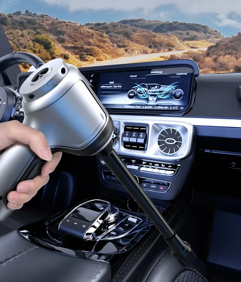 Kabelloser Auto-Staubsauger mit 95.000 Pa Saugkraft – Leicht & Leise