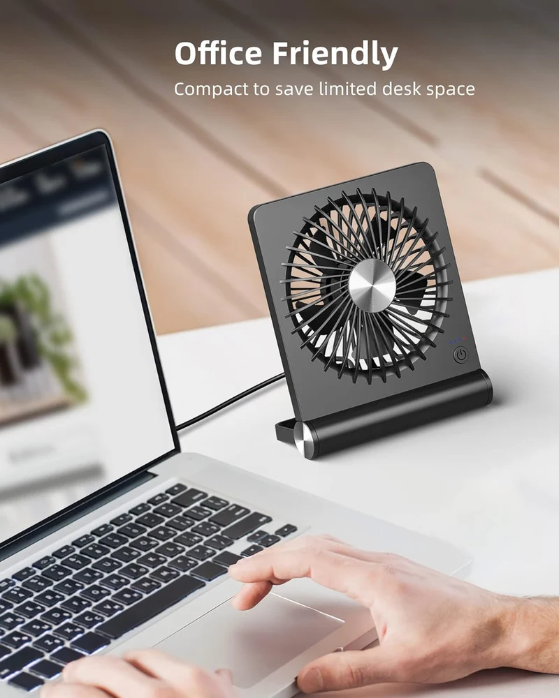 Starker Wind Ultra Leiser Kleiner Tischventilator Skanto