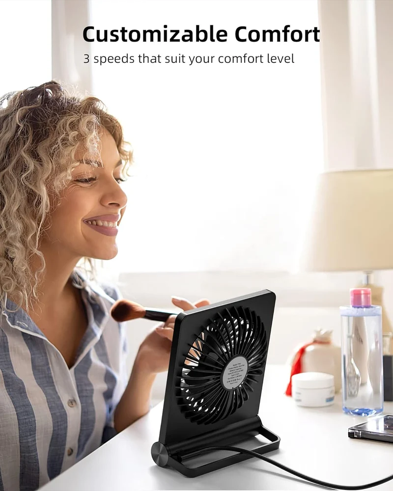 Starker Wind Ultra Leiser Kleiner Tischventilator Skanto