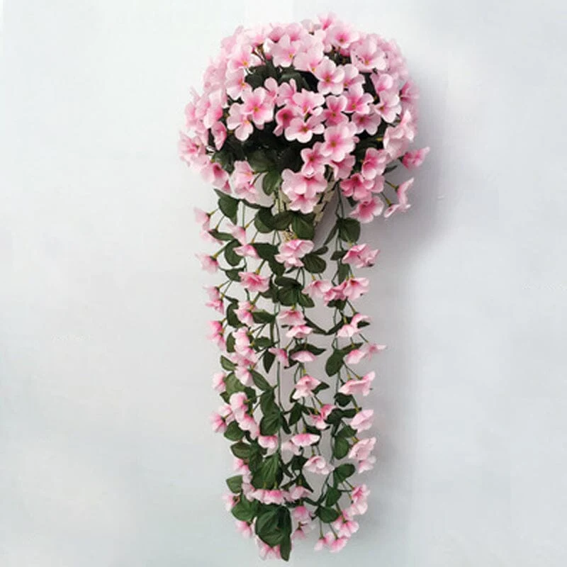 Lebhafter künstlicher hängender Orchideenstrauß | Skanto