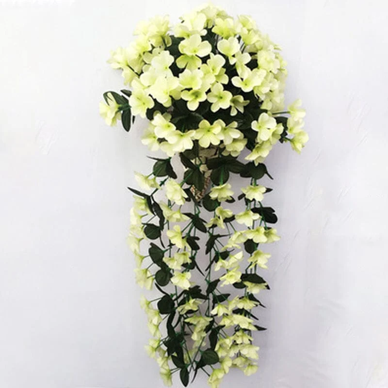 Lebhafter künstlicher hängender Orchideenstrauß | Skanto