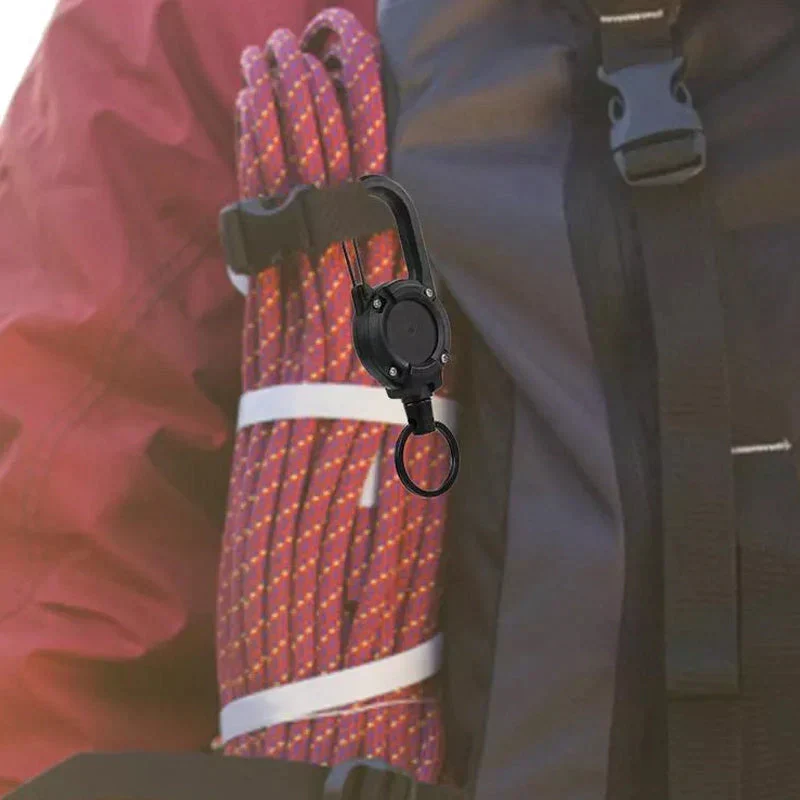 Automatischer einziehbarer Stahlseil Luya Anti-Diebstahl Taktischer Schlüsselanhänger für Outdoor | Skanto