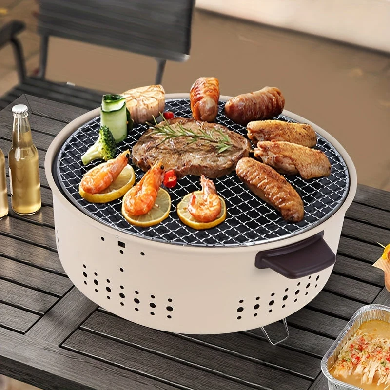 Rauchfreier Indoor-Grill – Elektrische Grillplatte mit Fettablauf und 2000W Leistung | Skanto
