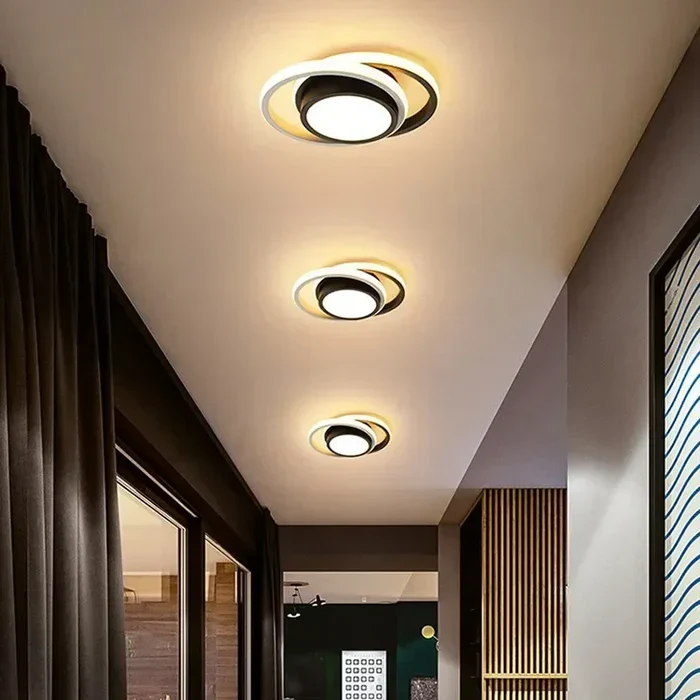 Moderne LED-Deckenlampe mit Doppelring-Design – Twilight Rings | Skanto