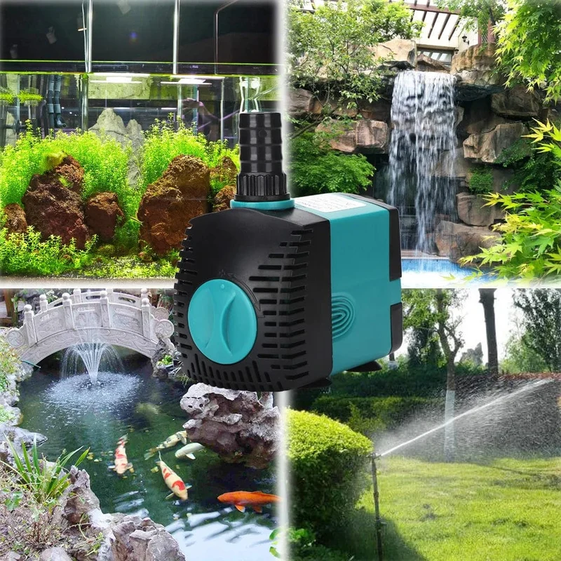 3-60W Ultra-leise Tauchwasserpumpe für Brunnen, Fischteich, Aquarium – Filterpumpe 220V-240V/110V | Skanto