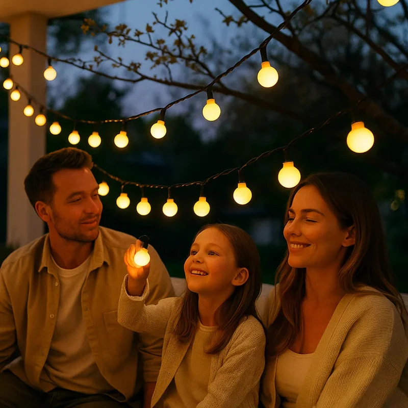 Skanto | Skanto Solar-Outdoor-Beleuchtung LED-Streifenlicht – Wasserdichte Gartenbeleuchtung zur Dekoration, 10 Meter Warmweiß