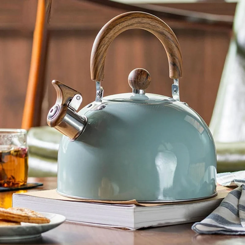 BOILVIA – 3-Liter-Edelstahlkessel mit Pfeife und Komfortgriff