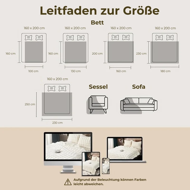 Plüschdecke weiß, bubble Kuscheldecke, warm,weich,waschbar