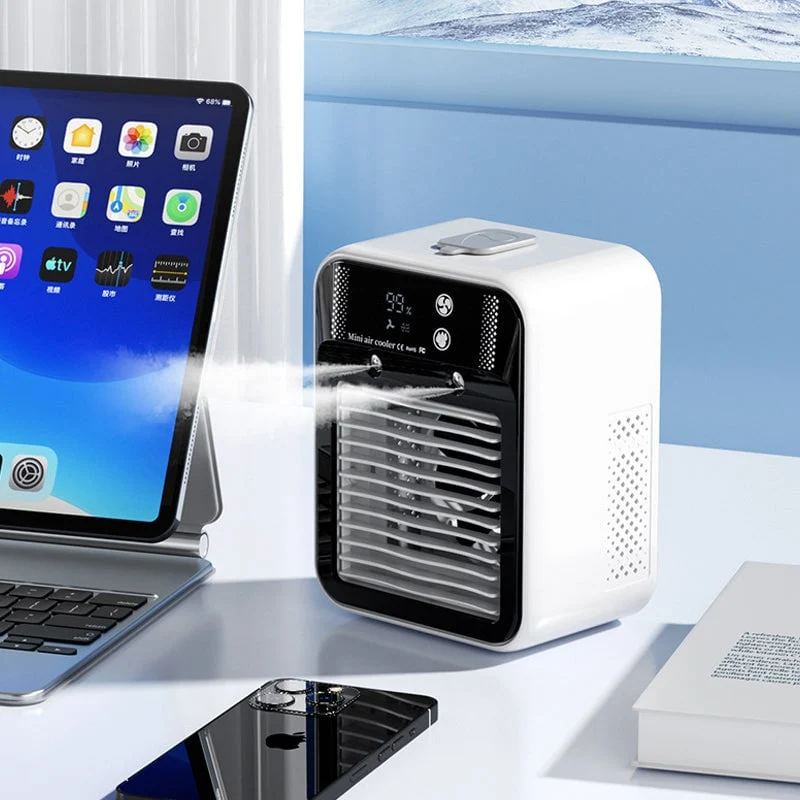 Tragbarer 3-in-1 Kühlventilator mit 2-Gang-Nebel | Skanto