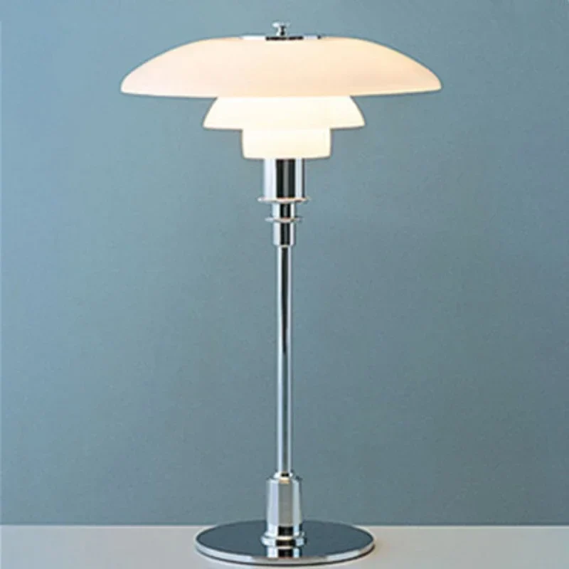 Nordische Glas-Schreibtischlampe – Minimalistische LED-Schreibtischbeleuchtung, modern & elegant, ideal für Büro & Wohnzimmer | Skanto
