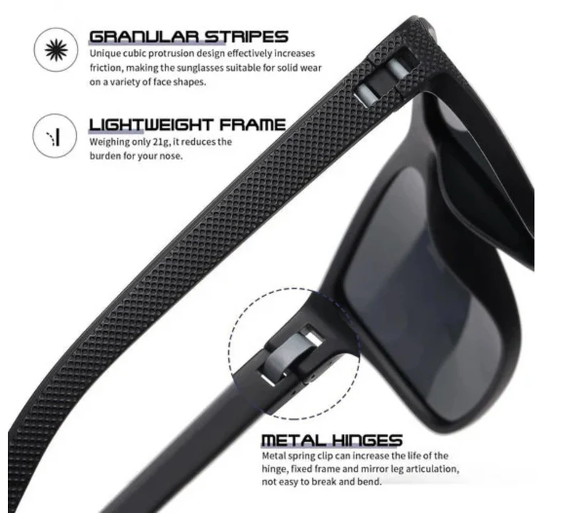 ZichtZeker 3-teiliges Polaroid-Sonnenbrillen-Set – UV400 Schutz & Komfort | Skanto