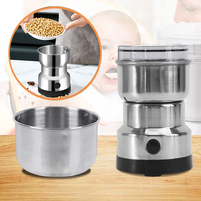 KitchenMaestro Küchenmühle – Elektrische Kräuter- und Kaffeemühle 300 ml | Skanto