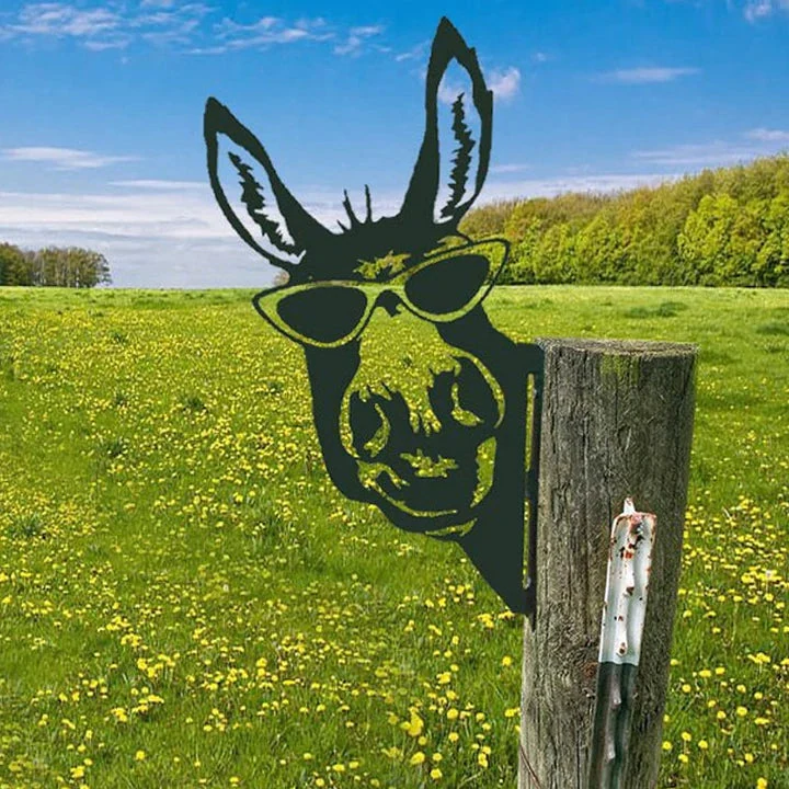 Skanto | Outdoor Garten Bauernhof Spähende Ziege Metallkunst Innendekoration