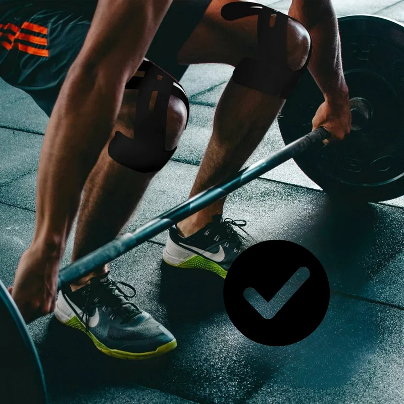 Knie-Tape FlexiSupport – Vorgeschnittenes Kinesiologie-Tape für direkte Unterstützung | Skanto