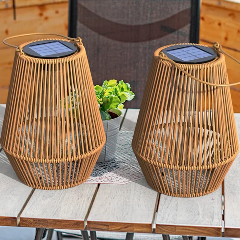 Solar-Rattan-Laterne Skanto