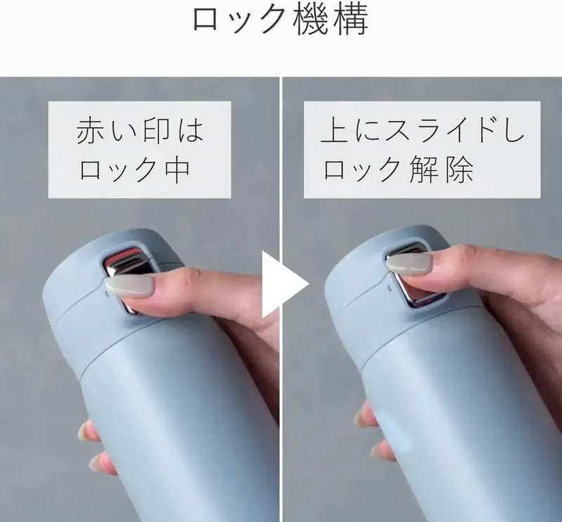 Atlas Insulated One Touch Water Bottle, Blue, 620 ml Slide-Lock