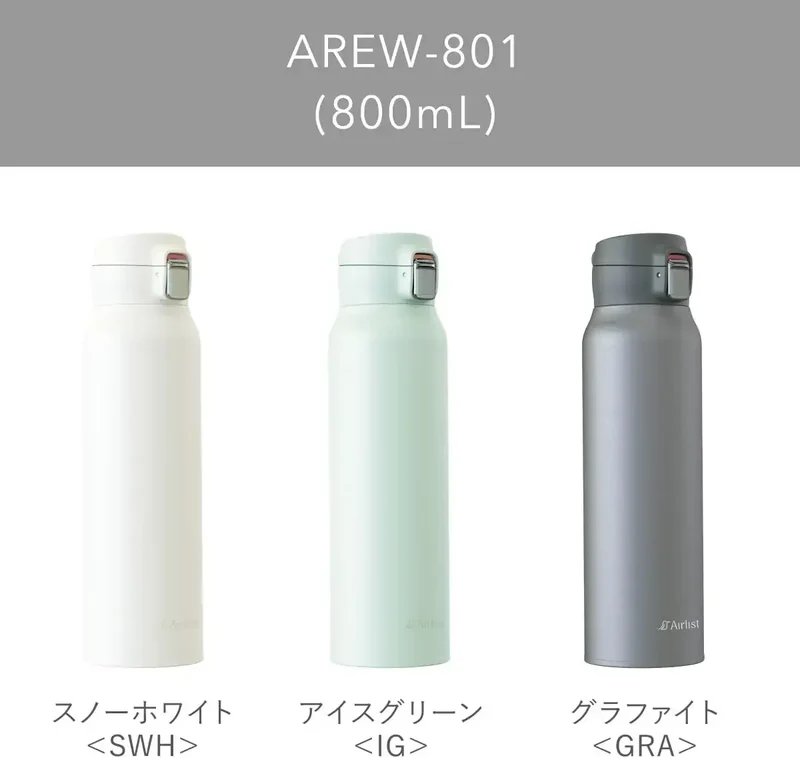 Atlas Insulated One Touch Water Bottle, Blue, 620 ml Slide-Lock