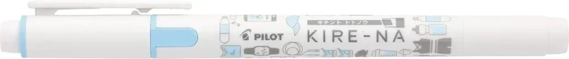 Pilot Kire-Na Fluorescent Highlighter Pen, Yellow Twin-Tip Marker