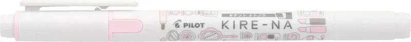 Pilot Kire-Na Fluorescent Highlighter Pen, Yellow Twin-Tip Marker