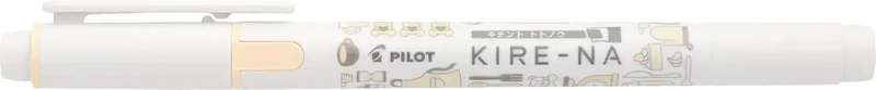 Pilot Kire-Na Fluorescent Highlighter Pen, Yellow Twin-Tip Marker